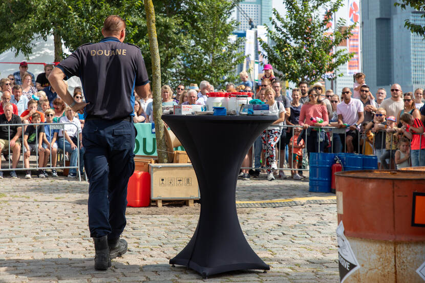 Demonstratie tijdens de wereldhavendagen